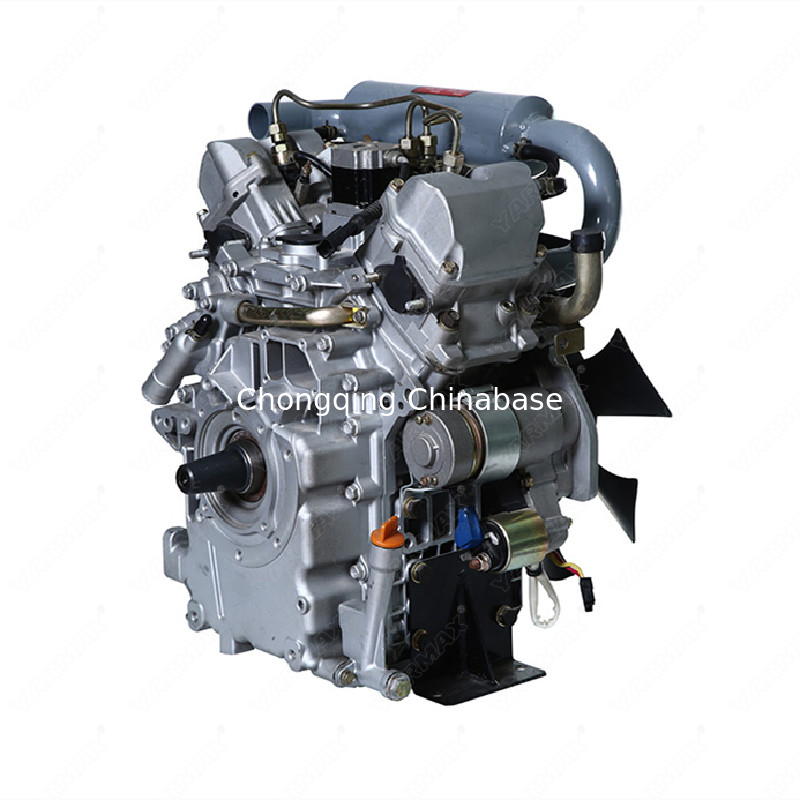 Su Soğutmalı Dizel Motor Düşük Gürültü 2V80 17.6HP 13.0kW V İkiz 4 Zamanlı