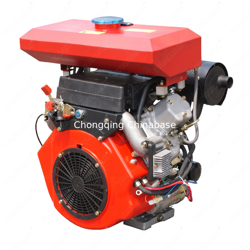 2V88 19HP Hava Soğutmalı KAMA Dizel Motor 14kW İki Silindirli V İkiz 4 Zamanlı Düşük Gürültü