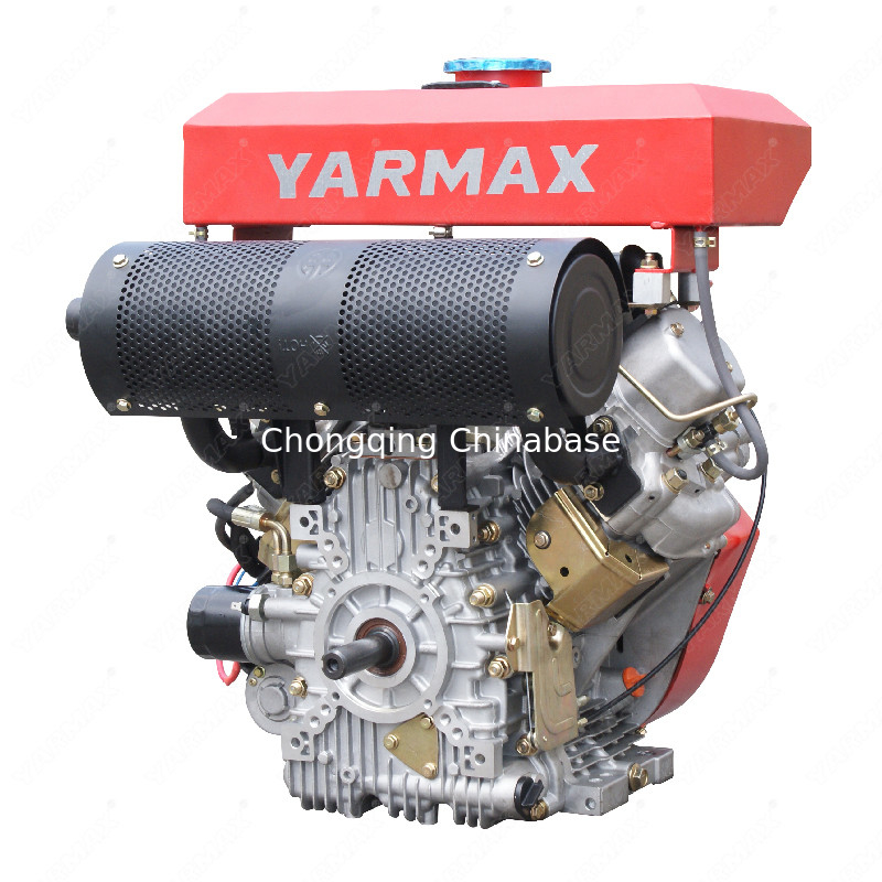 2V88 19HP Hava Soğutmalı KAMA Dizel Motor 14kW İki Silindirli V İkiz 4 Zamanlı Düşük Gürültü