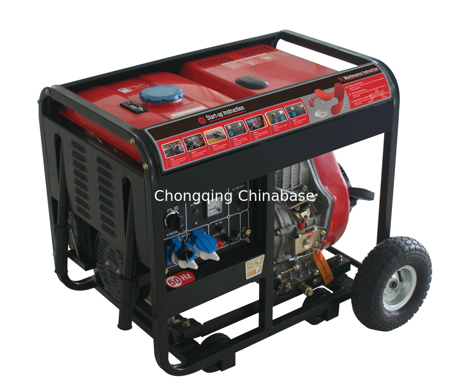 YM11000E 36.4A 8.0KW 8.8KW Açık Dizel Jeneratör YM1100FE Tek silindirli