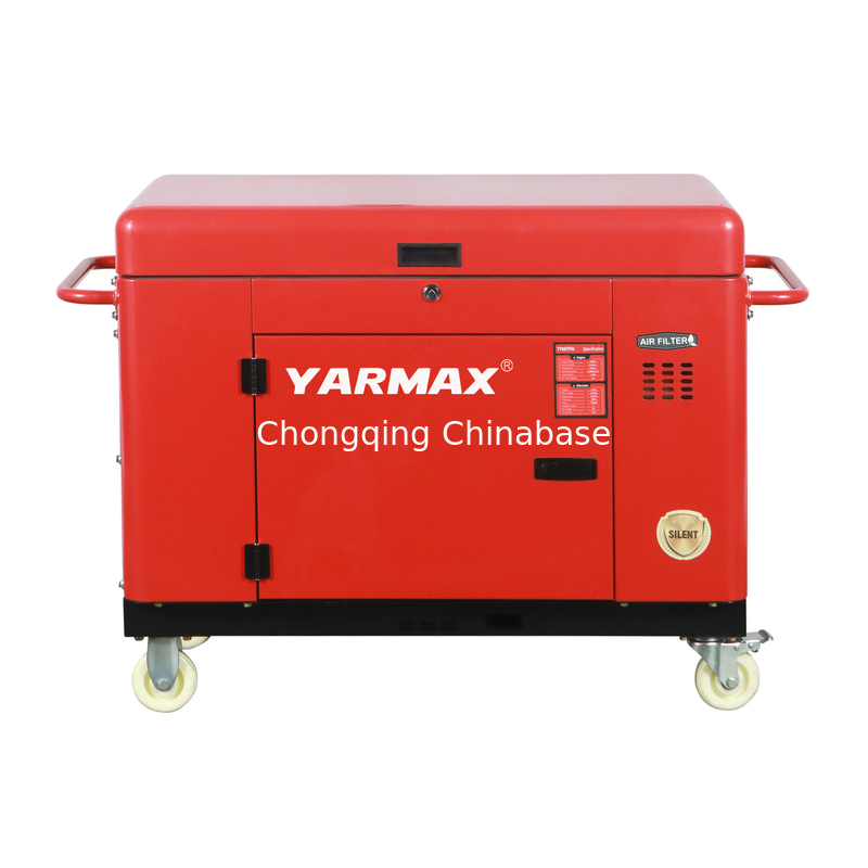 YM13800T Taşınabilir Sessiz Dizel Jeneratör 9.6KW 10.4KW 1105FE Tek Silindirli