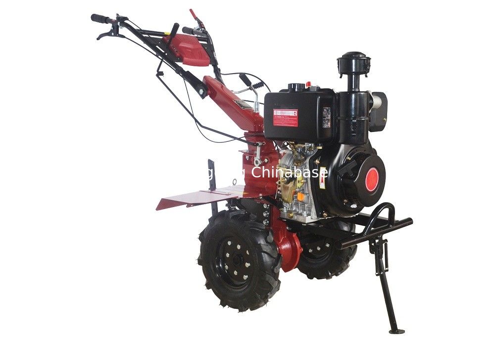 El Başlangıç ​​0.3m / S Güç Weeder Kültivatör 6.3KW Tarım Tiller Makinesi